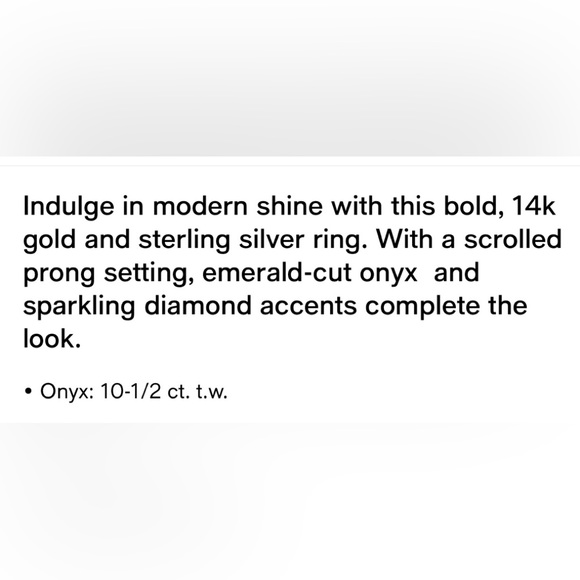 NIB Black Onyx ring 💍 - Picture 6 of 6